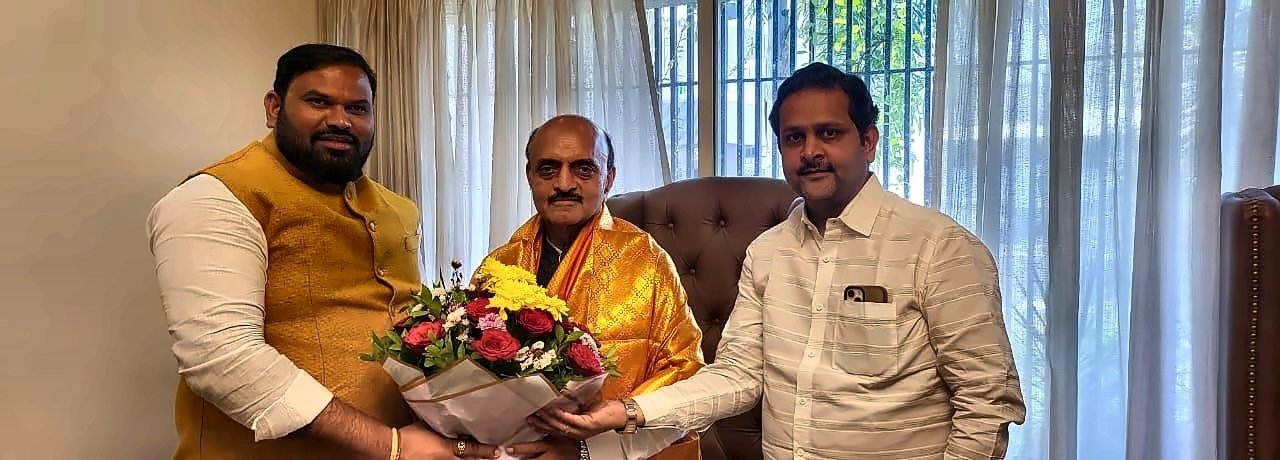 Dhiraj V. Terkar with Dr. Bhagwat Karad
