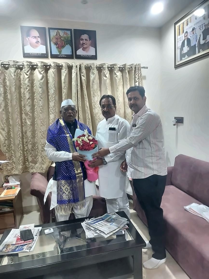 Dhiraj V. Terkar with Haribhau Bagade