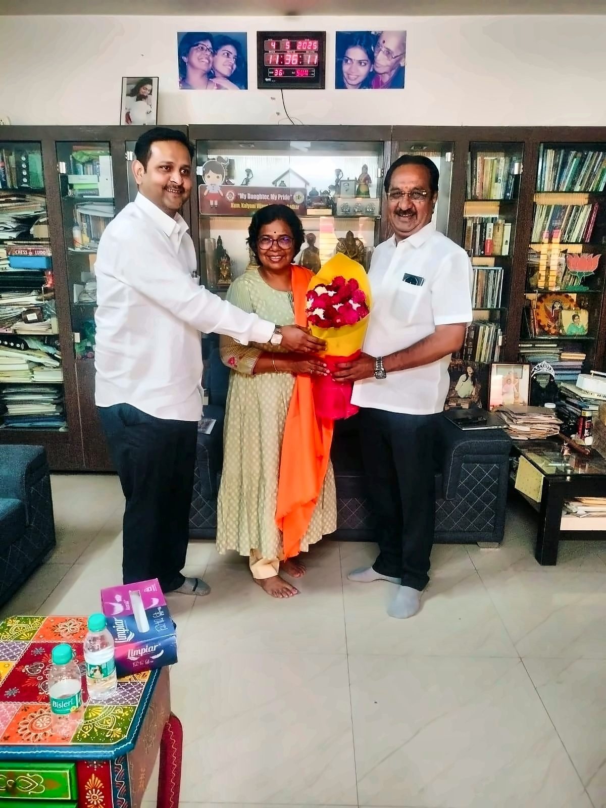 Dhiraj V. Terkar with Smt. Vijaya Kishore Rahatkar